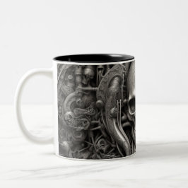 Techno skulls 012 zweifarbige tasse