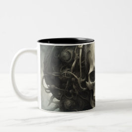 Techno skulls 019 zweifarbige tasse