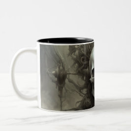 Techno skulls 021 zweifarbige tasse