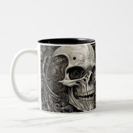 Techno skulls 032 zweifarbige tasse