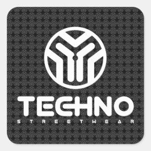 Techno Streetwear - Logo - Aufkleber