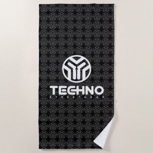 Techno Streetwear - Logo - Badetuch