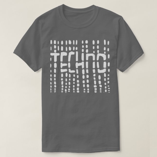 Techno Techno für raver dj T-Shirt (Design vorne)