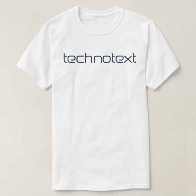 Techno-Text-T - Shirt (Design vorne)