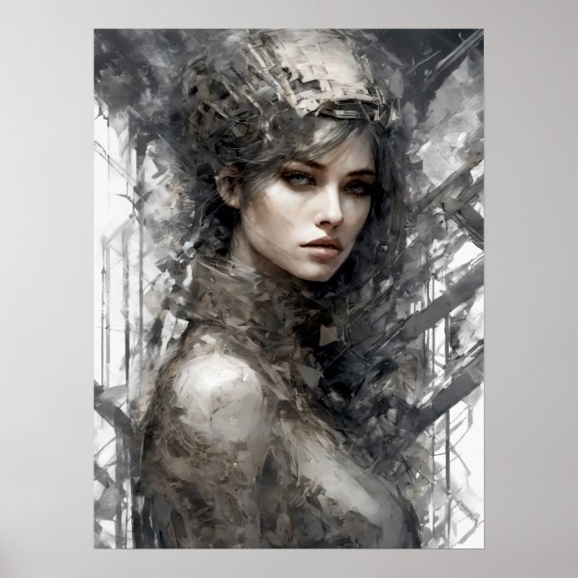 Techno Tracks: Frauenmaschine Poster (Vorne)