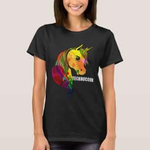 Techno Unicorn Trance EDM Rave T-Shirt