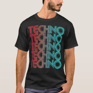 Techno Vaporwave Techno House Musik EDM Liebhaber T-Shirt