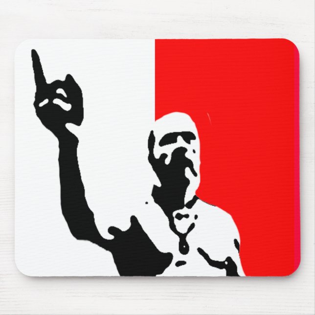 techno Wikinger-Plakat Mousepad (Vorne)