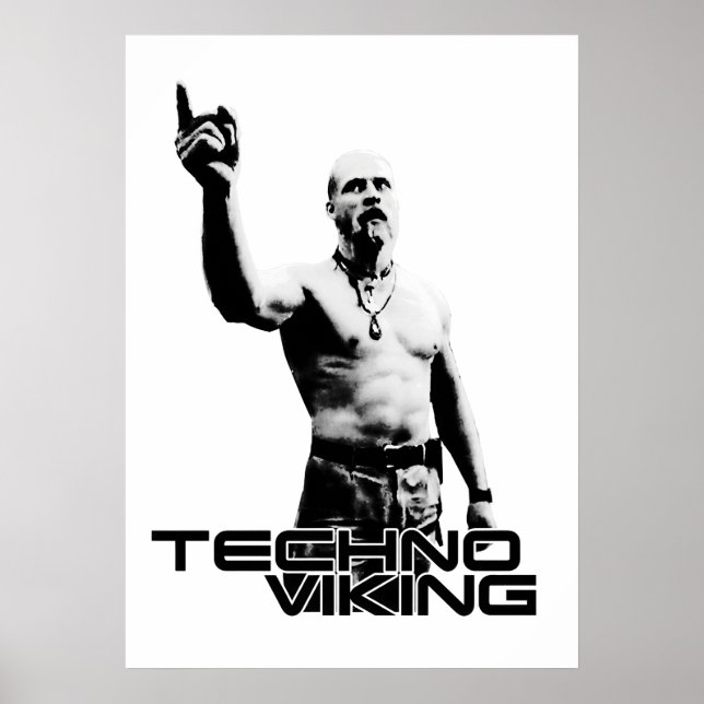 Techno-Wikinger  Poster (Vorne)