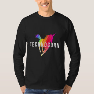 Technocorn Techno Festival Rave Musik DJ EDM Bass T-Shirt
