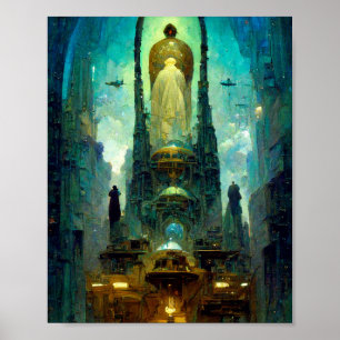 Technokrat Altar 3 Science Fiction Art Poster