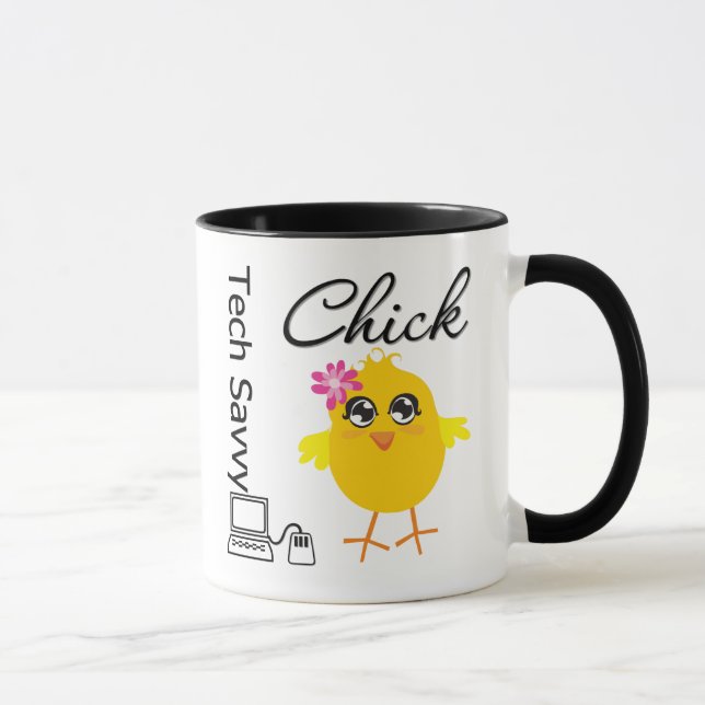 Technologie-ausgebufftes Küken Tasse (Rechts)