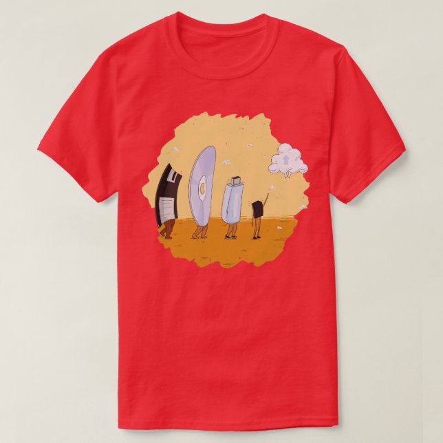 Technologie-Evolution T-Shirt (Design vorne)