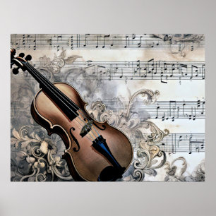 Technologie harmonisieren, musikalische Illustrati Poster