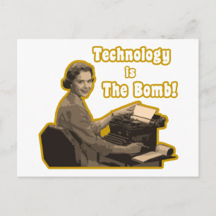 technologie_ist_der_knüller postkarte
