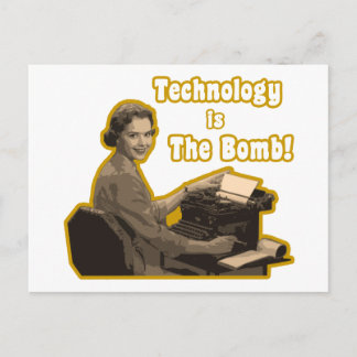 technologie_ist_der_knüller postkarte