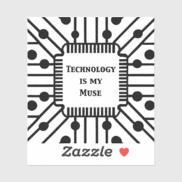 Technologie ist meine Muse Aufkleber