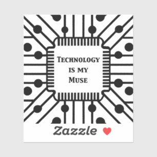 Technologie ist meine Muse Aufkleber