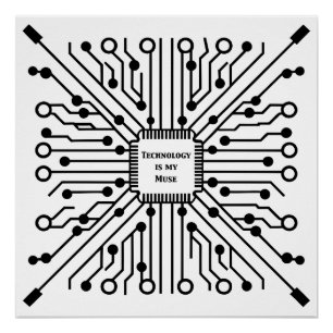 Technologie ist meine Muse Poster
