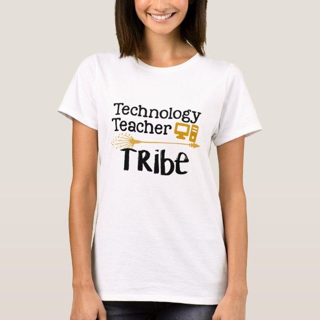 Technologie-Lehrer-Stamm T-Shirt (Vorderseite)