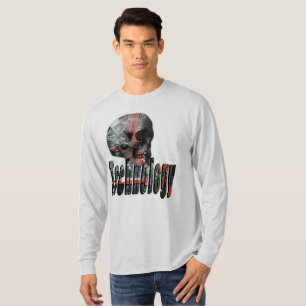 Technologie-Logo und Computerskull, T-Shirt