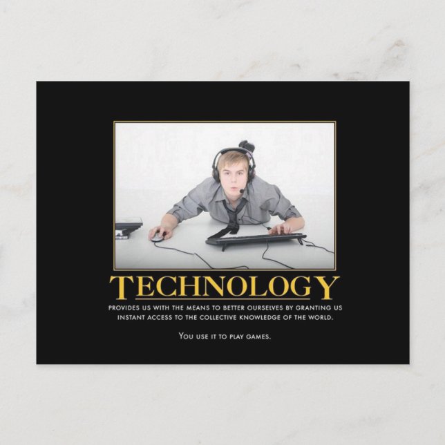 Technologie-Postkarte Postkarte (Vorderseite)