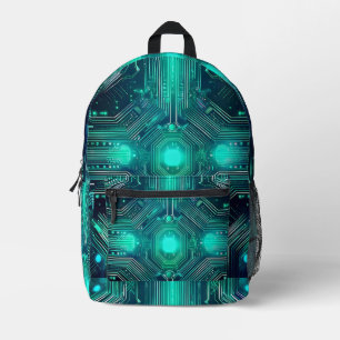 Technologie-Rucksack im Leiterplatten-Design Bedruckter Rucksack