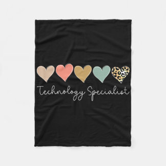 Technologie-Spezialist Leopard Heart, Valentinstag Fleecedecke