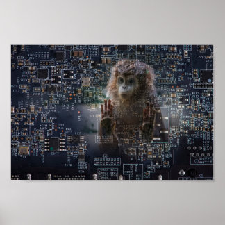 Technologie und Natur. Poster