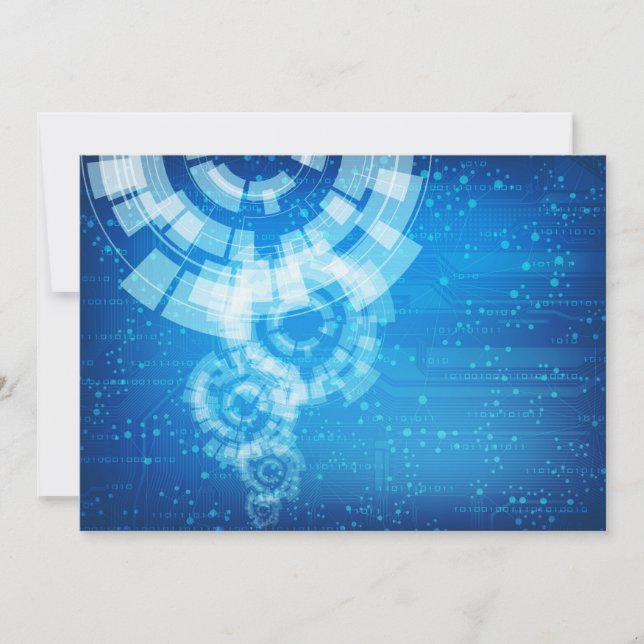 Technologiearteinladung Einladung (Vorderseite)