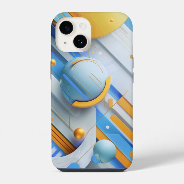 Technologiedesign iPhone Hülle (Rückseite)