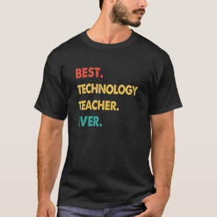 Technologierin Retro Best Technology Teacher E T-Shirt