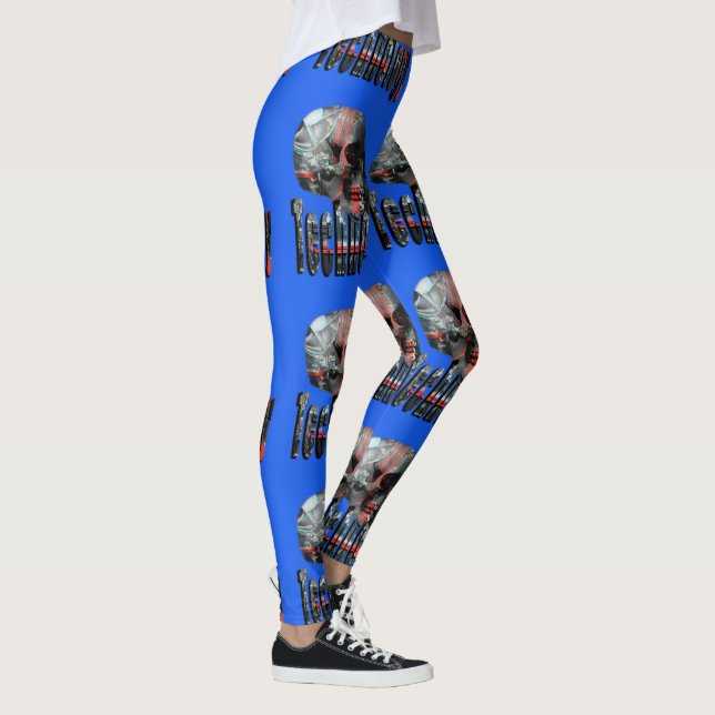 Technology Minded Skull-Logo, Leggings (Rechts)