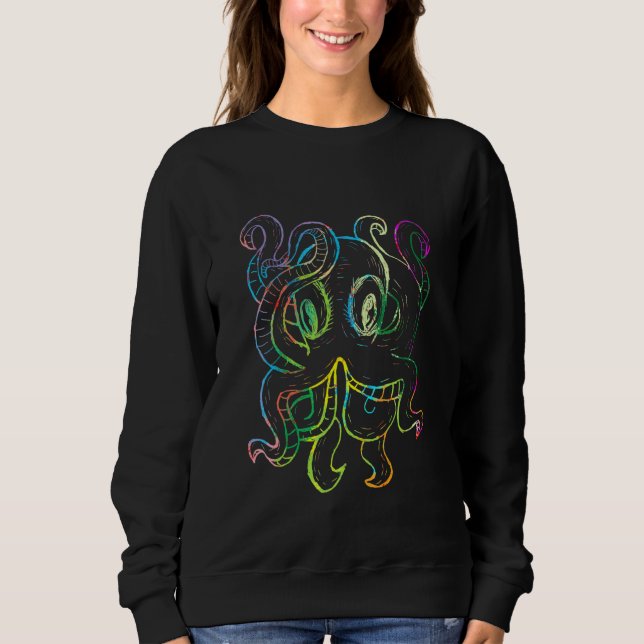 Technopagan Techno Kitten Adventure Umwelt Sweatshirt (Vorderseite)