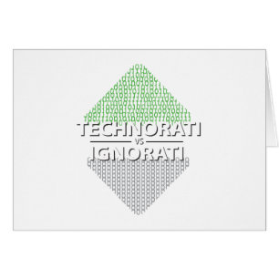 Technorati vs Ignorati Binary Card