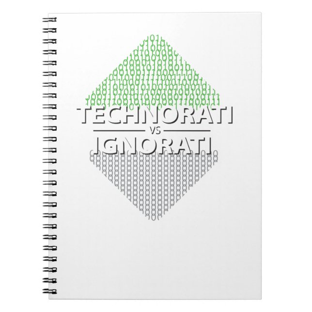Technorati vs Ignorati Binary Notizblock (Vorderseite)