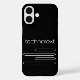 Technotext Techno Text Logo iPhone 16 Hülle