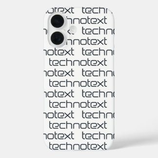 Technotext Techno Text Logo iPhone 16 Hülle