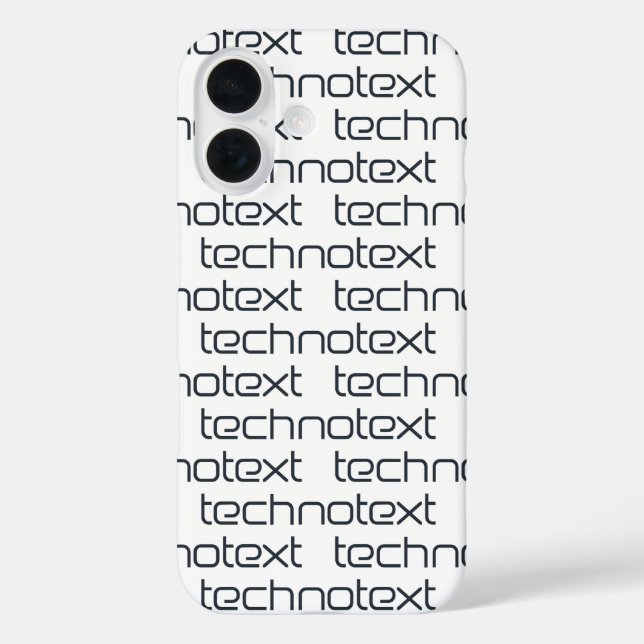 Technotext Techno Text Logo Case-Mate iPhone Hülle (Rückseite)