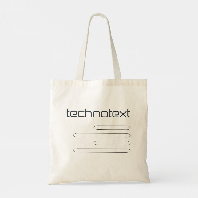 Technotext-Tragetasche Tragetasche (Rückseite)