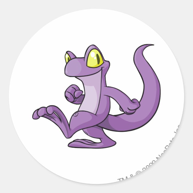 Techo Lila Runder Aufkleber (Vorderseite)