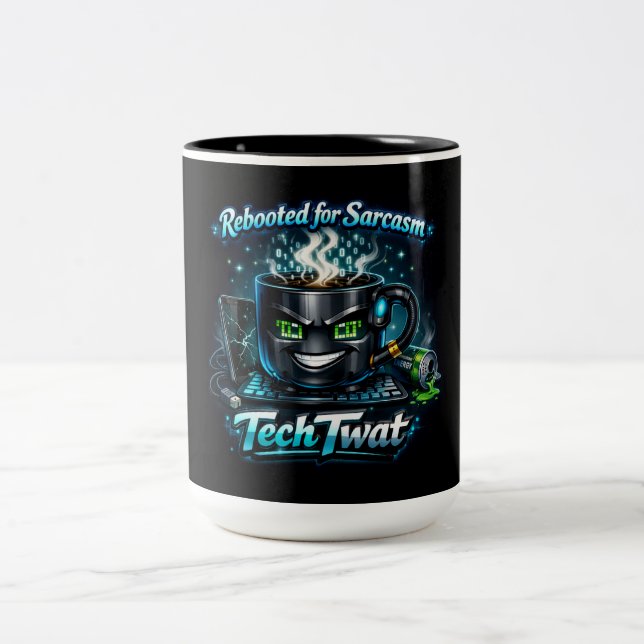 TechTwat Zweifarbige Tasse (Mittel)