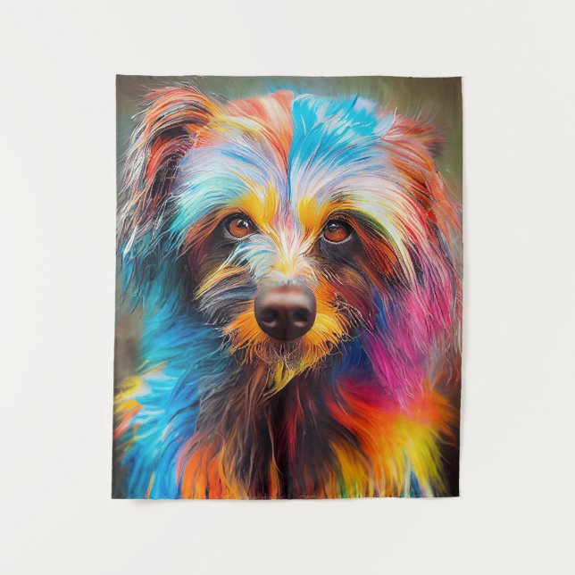 Teckel Dog Pet Niedlich Adorable Animal Companion Wandteppich (Vorderseite)