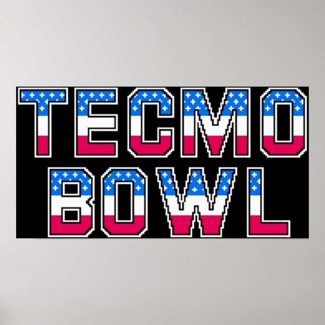 Tecmo Bowl-Logo Poster (Vorne)