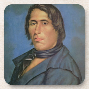 Tecumseh (1768-1813) (Öl auf Leinwand) Getränkeuntersetzer