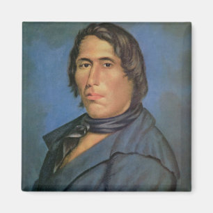 Tecumseh (1768-1813) (Öl auf Leinwand) Magnet