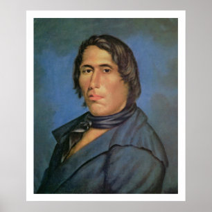 Tecumseh (1768-1813) (Öl auf Leinwand) Poster