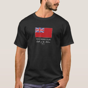 Tecumseh Flagge Tenskwatawa Thames Tippecanoe Lena T-Shirt