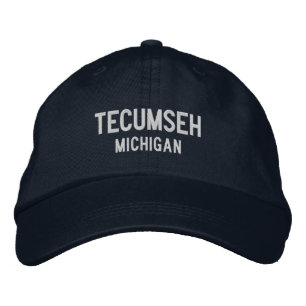 Tecumseh Michigan bestickte Baseballmütze Baseballkappe