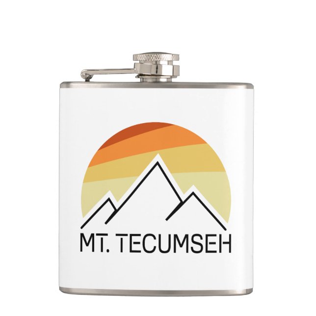 Tecumseh New Hampshire Retro Flachmann (Vorderseite)